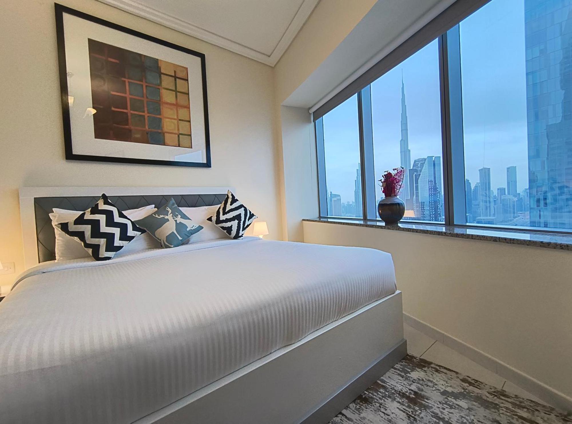 דובאי Trinity Holiday Homes - Sheikh Zayed Road Near To Financial Center Metro Station מראה חיצוני תמונה
