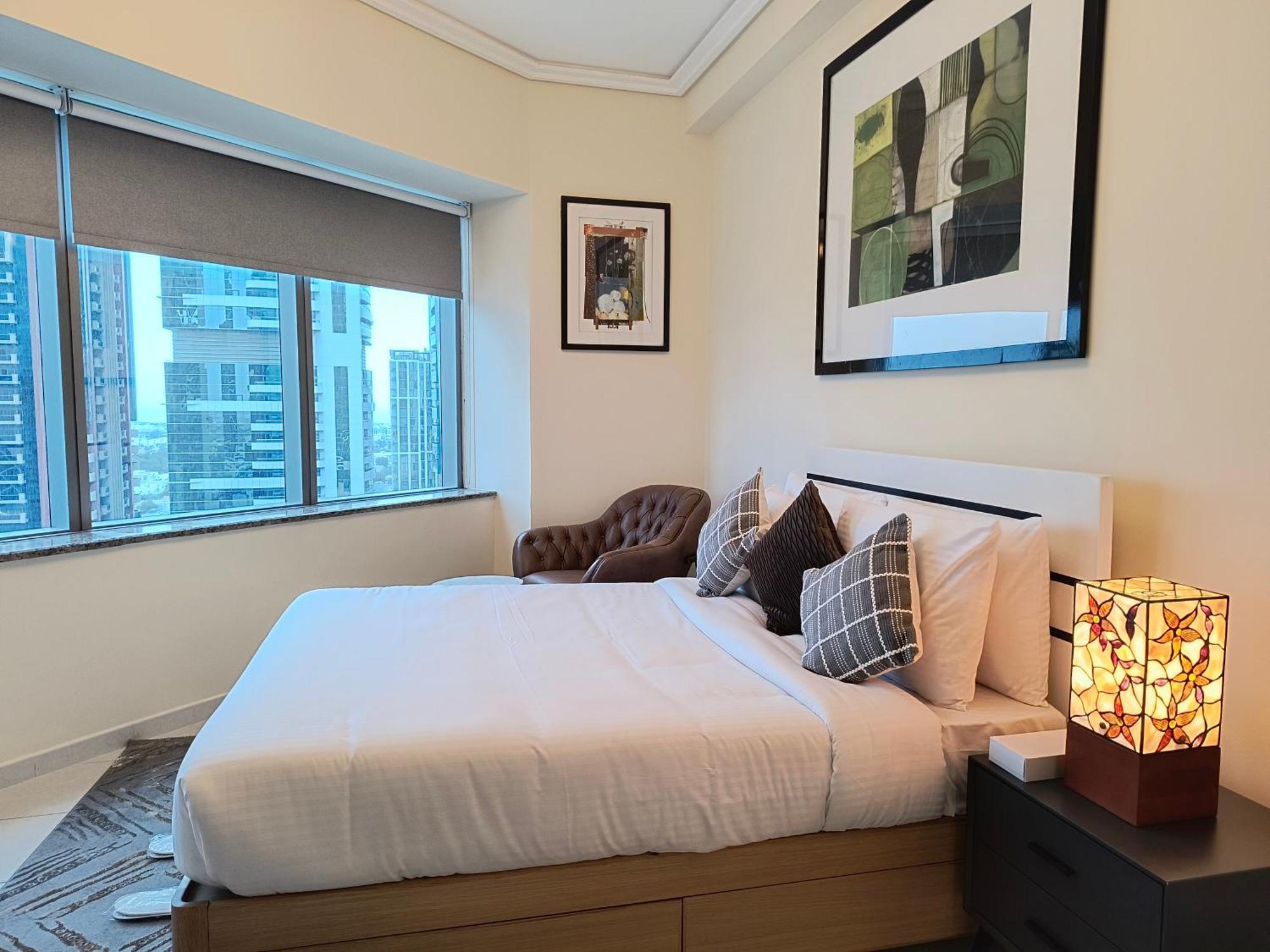 דובאי Trinity Holiday Homes - Sheikh Zayed Road Near To Financial Center Metro Station מראה חיצוני תמונה
